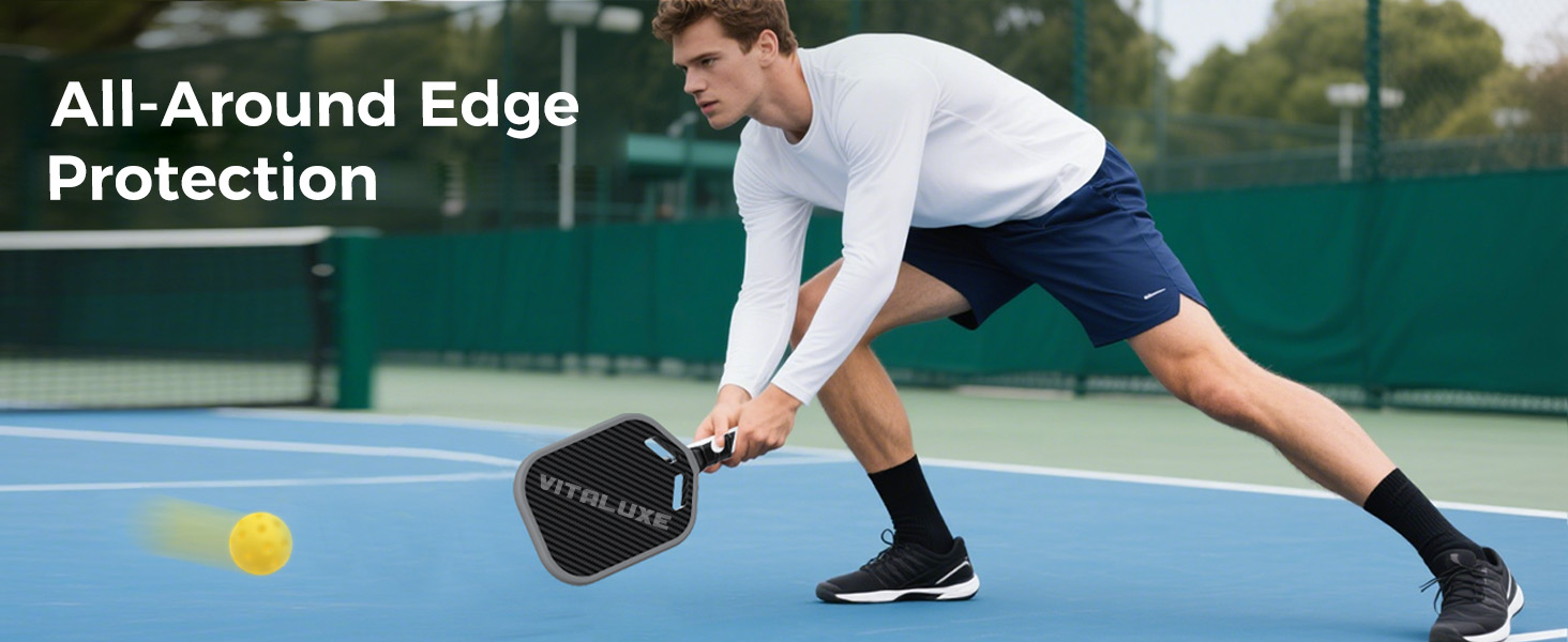 VITALUXE Pickleball Weighted Tape for 16mm Edgeless Paddles | Edge Guard | Lead Tape Alternative | No Glue | Easy Install and Replace